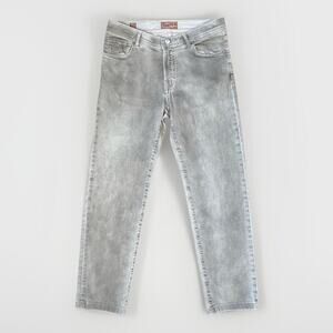 Marco Pescarolo Nerano M18 Mens Jeans Cotton/Silk Slim Grey Size 32x28 (EU 48)